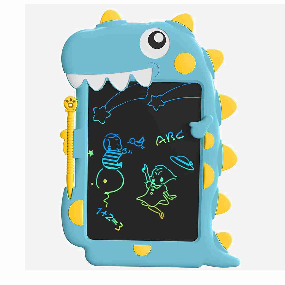 Tablet de dibujo ó escritura Almalux® borrable LCD ultrafina con forma de dinosaurio -  juguete educativo