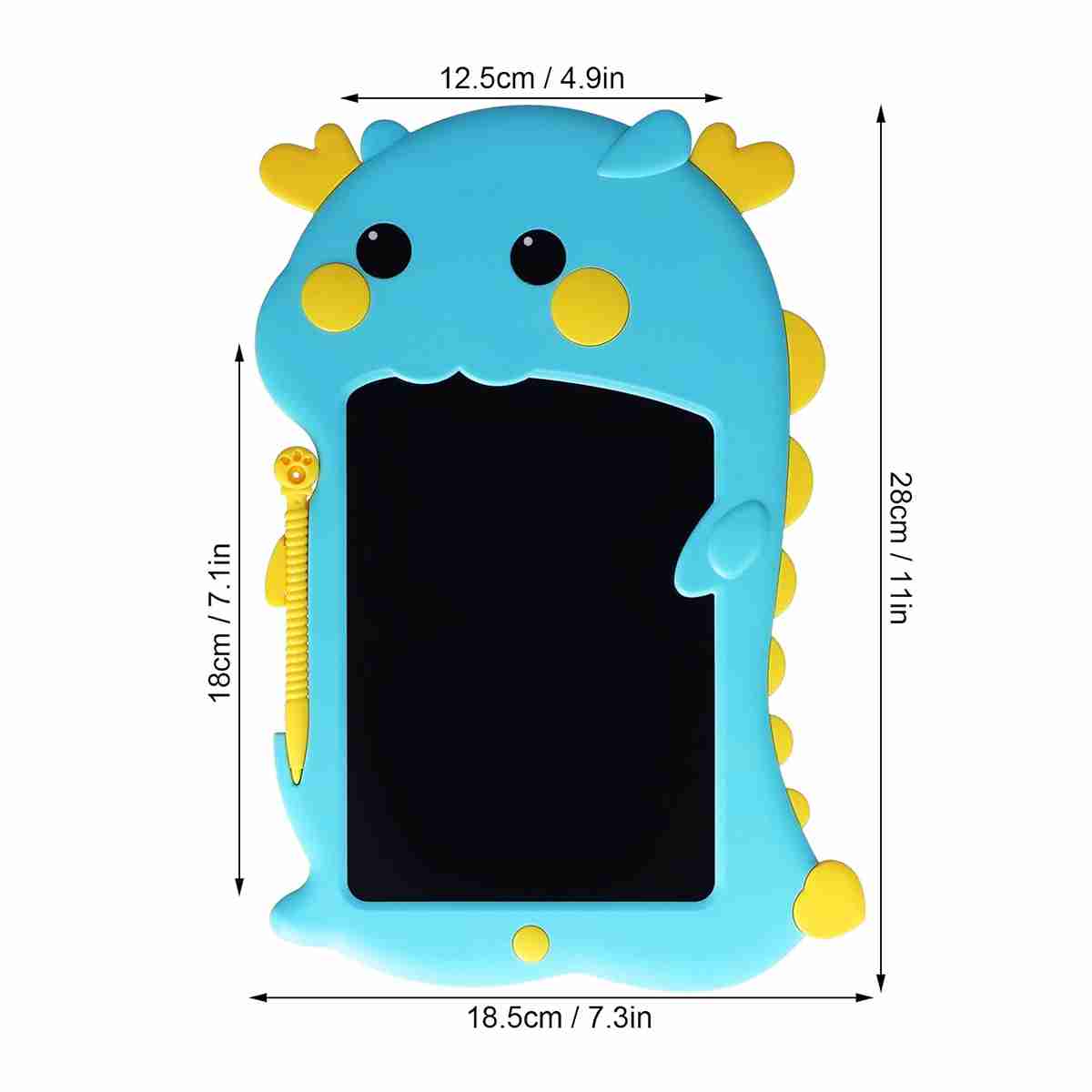 Tablet de dibujo ó escritura Almalux® borrable LCD ultrafina con forma de dinosaurio -  juguete educativo