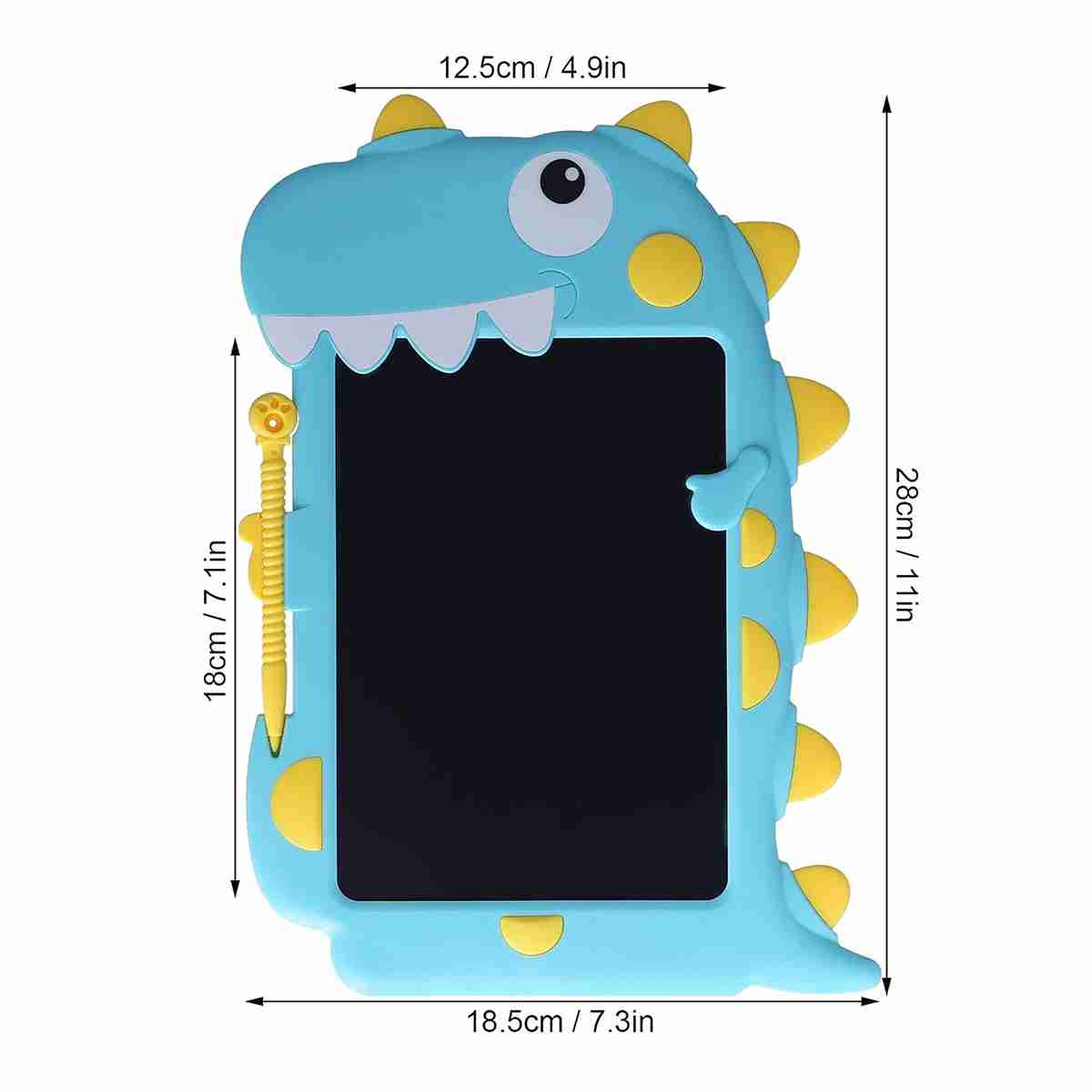 Tablet de dibujo ó escritura Almalux® borrable LCD ultrafina con forma de dinosaurio -  juguete educativo
