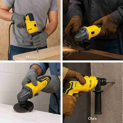 Set Profesional Amoladora Angular 720W + Taladro de Impacto 500W con Cable – Potencia y Precisión para Todo Tipo de Trabajos