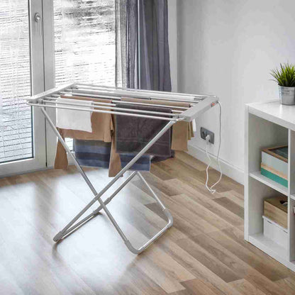 Tendedero Eléctrico Calefactable Plegable Almalux® de 6 Barras
