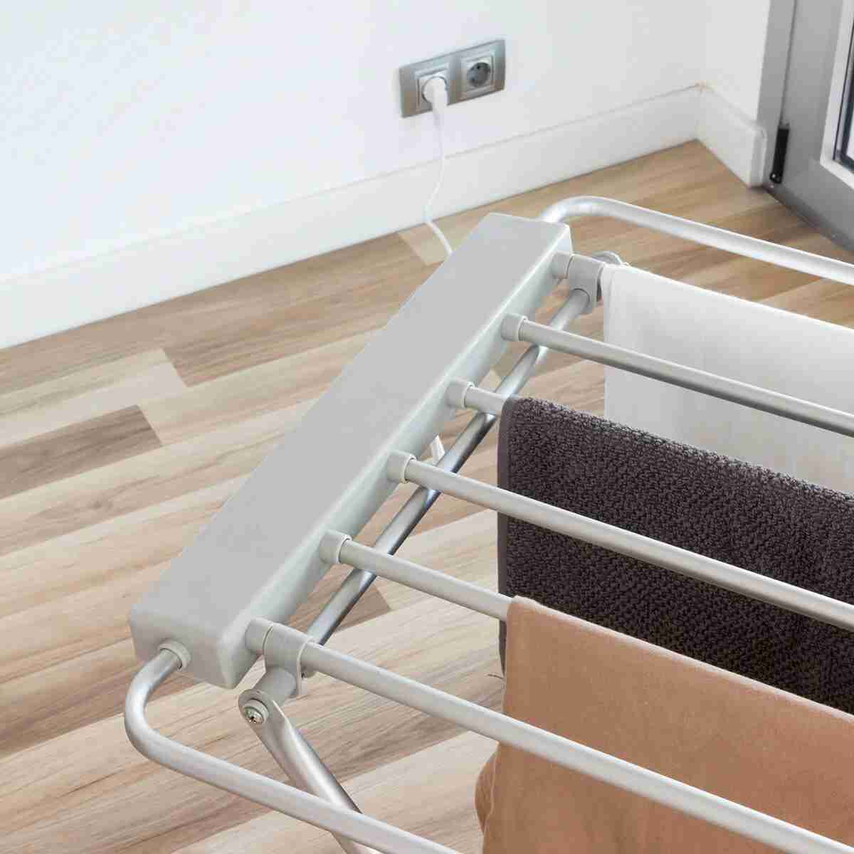 Tendedero Eléctrico Calefactable Plegable Almalux® de 6 Barras