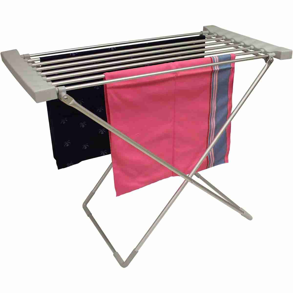 Tendedero Eléctrico Calefactable Plegable Almalux® de 6 Barras