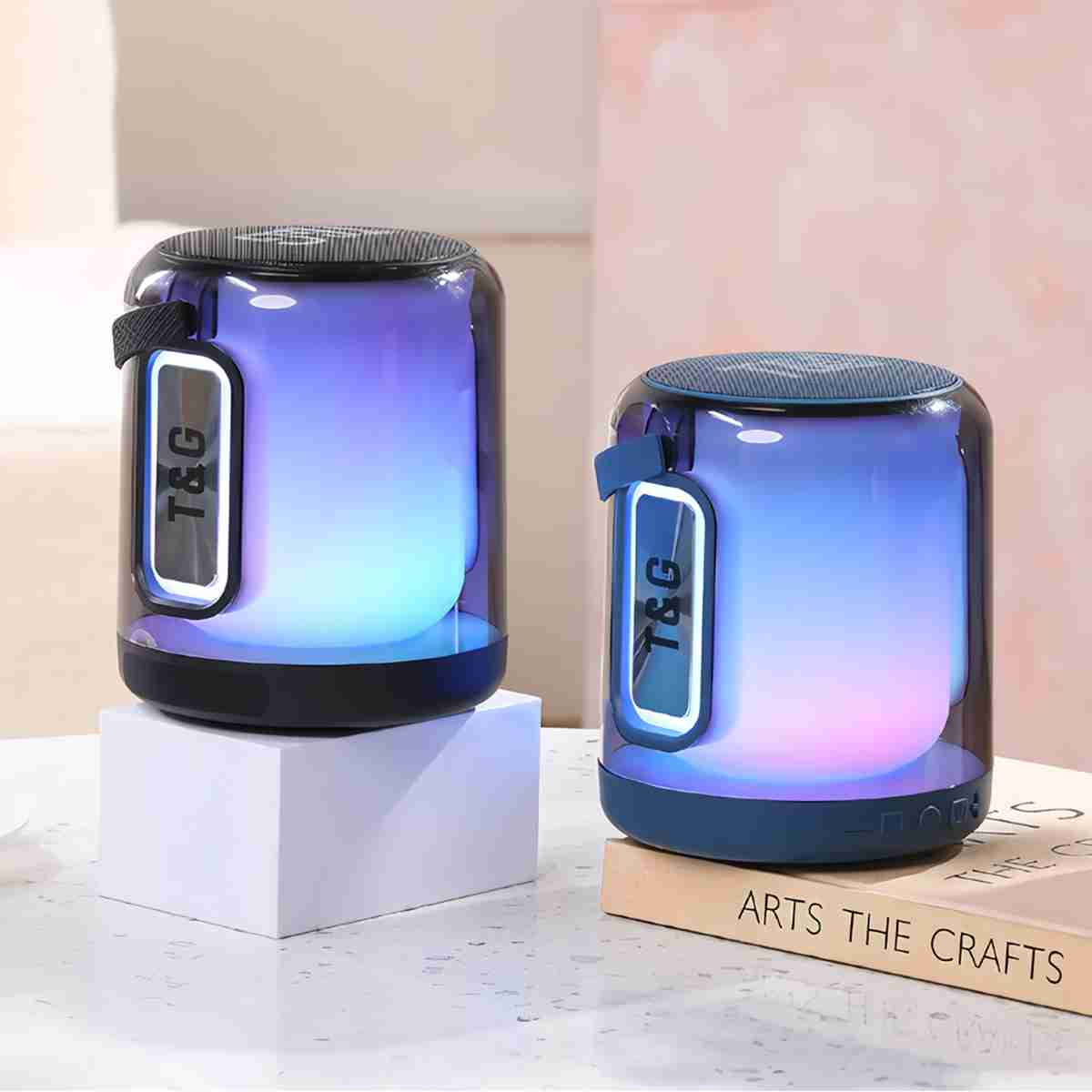 Altavoz Bluetooth TG376 RGB - Conexión estable -  360 grados de luz LED -  reproducción TWS y tamaño compacto