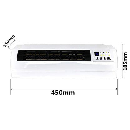Calefactor Eléctrico Mural Almalux® 1000-2000W | Temporizador 24/7 | Control Remoto | Bajo Consumo | PTC Cerámico