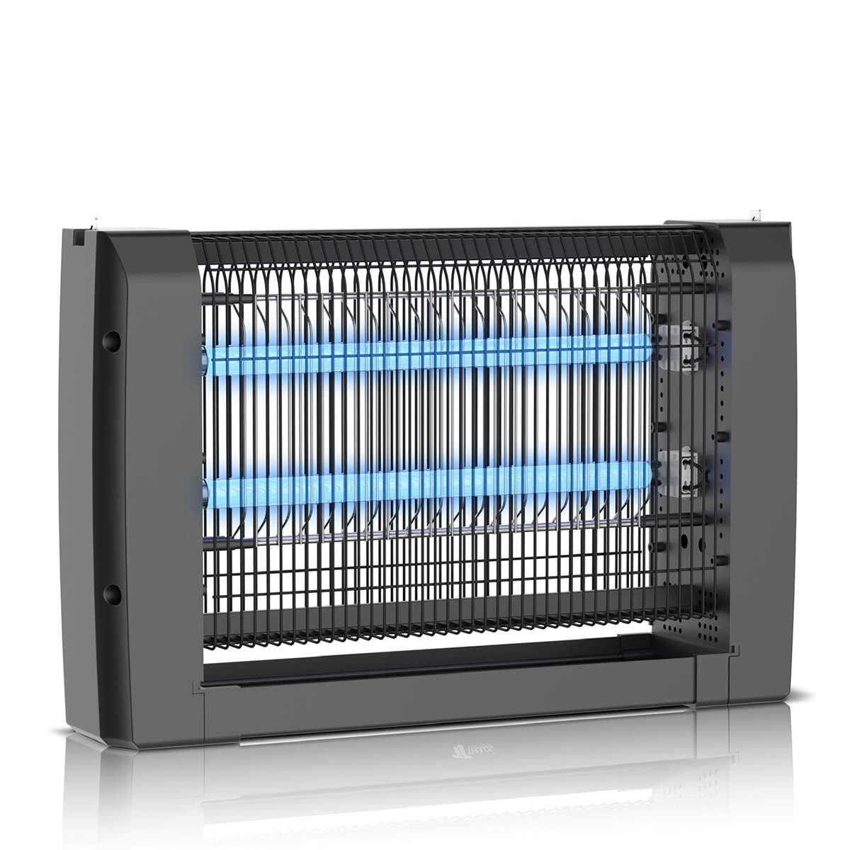 Lámpara UV Antimosquitos Almalux® con 2 Tubos LED, Descarga 2500V, Cadena para Colgar y Modelos de 30, 50 y 80 m²