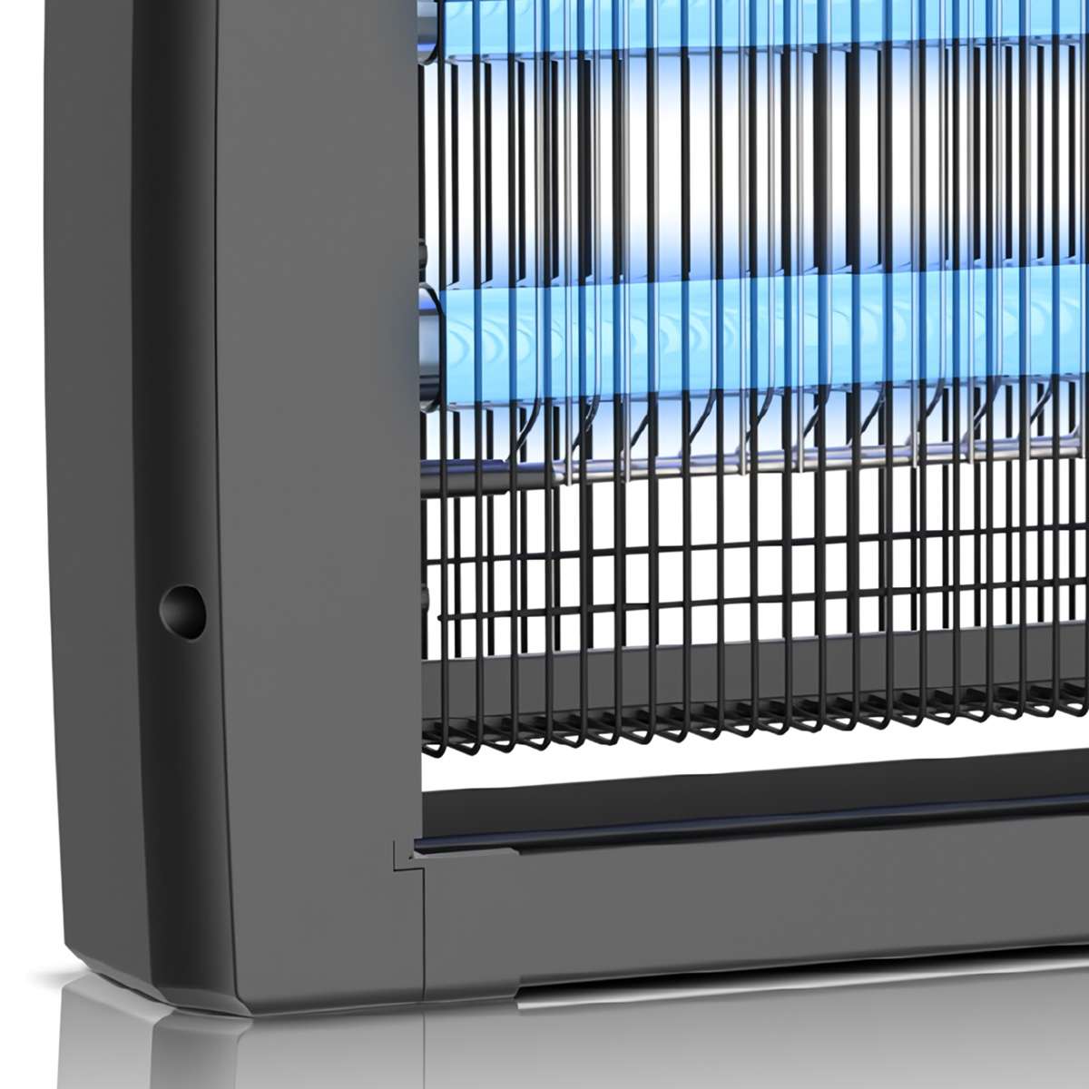 Lámpara UV Antimosquitos Almalux® con 2 Tubos LED, Descarga 2500V, Cadena para Colgar y Modelos de 30, 50 y 80 m²