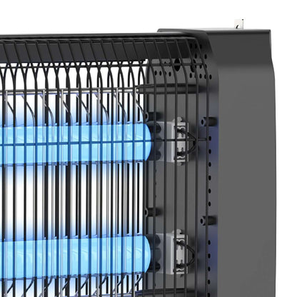 Lámpara UV Antimosquitos Almalux® con 2 Tubos LED, Descarga 2500V, Cadena para Colgar y Modelos de 30, 50 y 80 m²