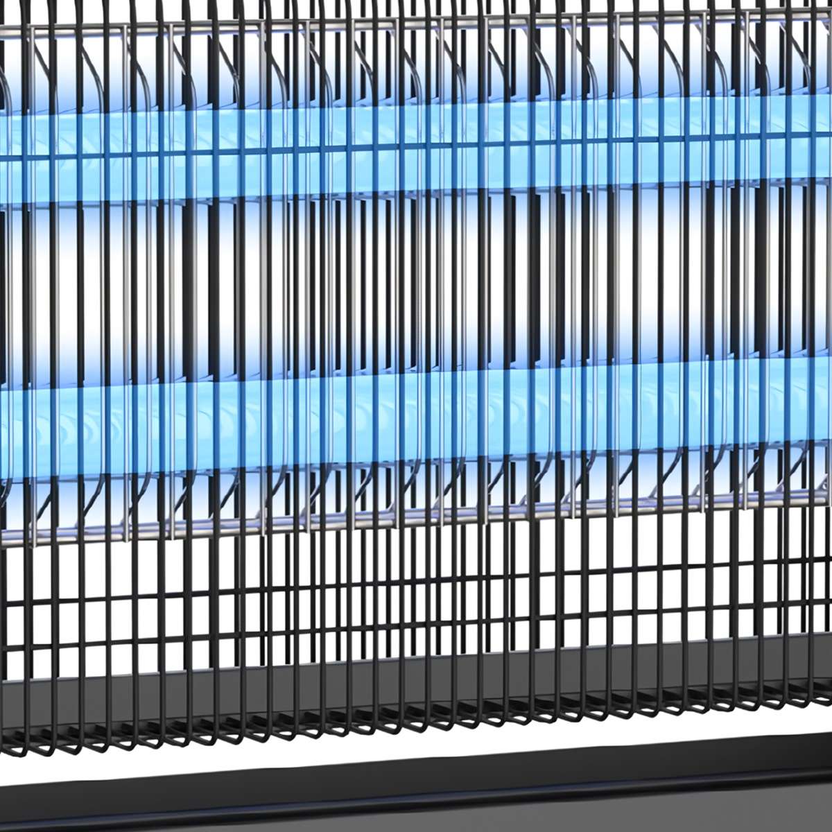 Lámpara UV Antimosquitos Almalux® con 2 Tubos LED, Descarga 2500V, Cadena para Colgar y Modelos de 30, 50 y 80 m²