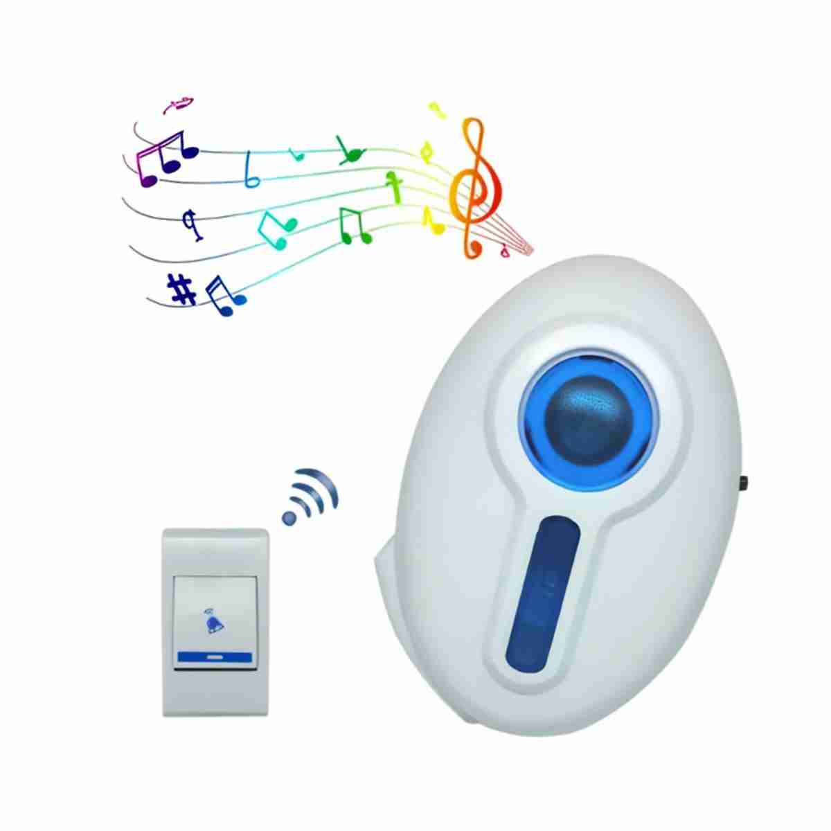 Timbre inalámbrico Almalux® -  conexión automática -  32 melodías -  100 metros