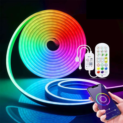 Tira de Luces LED de Neón Inteligentes Almalux® de 5 Metros – Iluminación Personalizada y Sincronización Musical