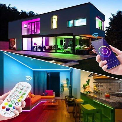 Tira de Luces LED de Neón Inteligentes Almalux® de 5 Metros – Iluminación Personalizada y Sincronización Musical