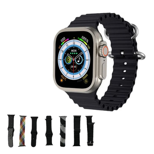 Smartwatch Reloj inteligente Almalux® Ultra con 7 correas