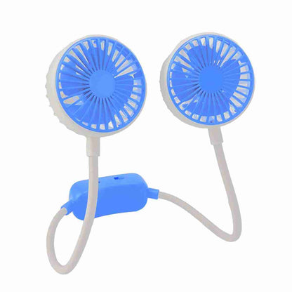 Ventilador Portátil De Cuello Almalux® De Doble Cabeza -  Ventilador Manos Libres Recargable Por USB
