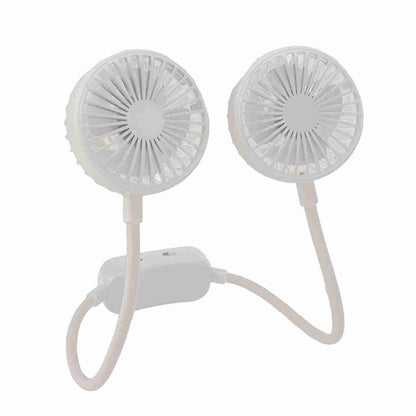 Ventilador Portátil De Cuello Almalux® De Doble Cabeza -  Ventilador Manos Libres Recargable Por USB