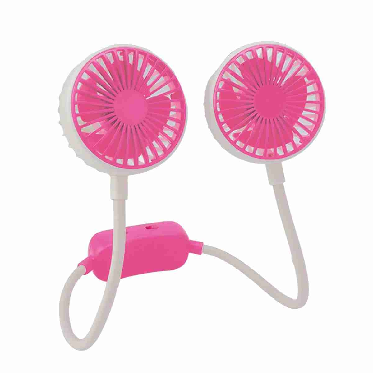 Ventilador Portátil De Cuello Almalux® De Doble Cabeza -  Ventilador Manos Libres Recargable Por USB