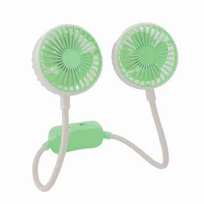 Ventilador Portátil De Cuello Almalux® De Doble Cabeza -  Ventilador Manos Libres Recargable Por USB