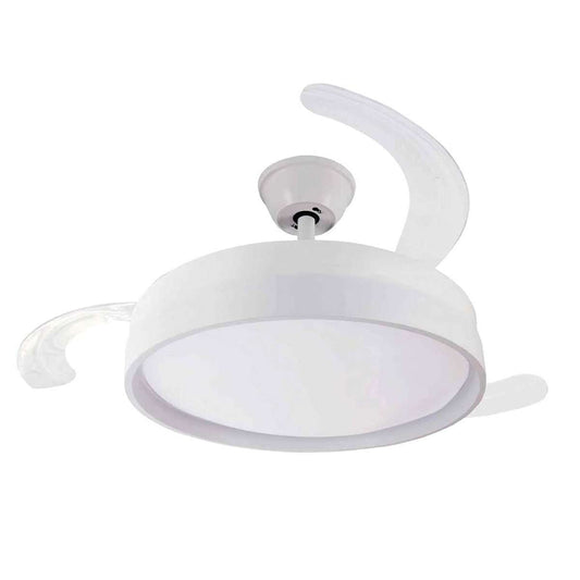 Ventilador de techo con 3 aspas retráctiles Almalux® OMFSD-2327, Mando a distáncia, Lud Led 70W, Motor DC 30W