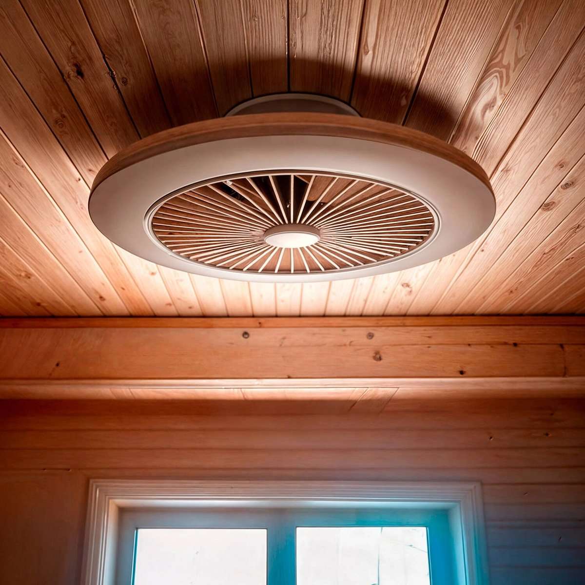 Ventilador de Techo Almalux® LED 20W Motor DC Regulable, LED 41W con Mando a Distancia