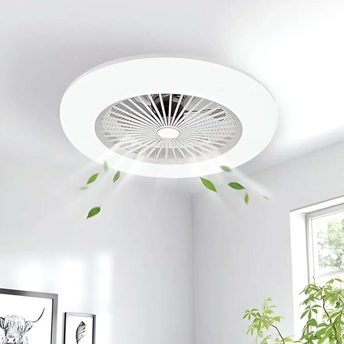 Ventilador de Techo Almalux® LED 20W Motor DC Regulable, LED 41W con Mando a Distancia