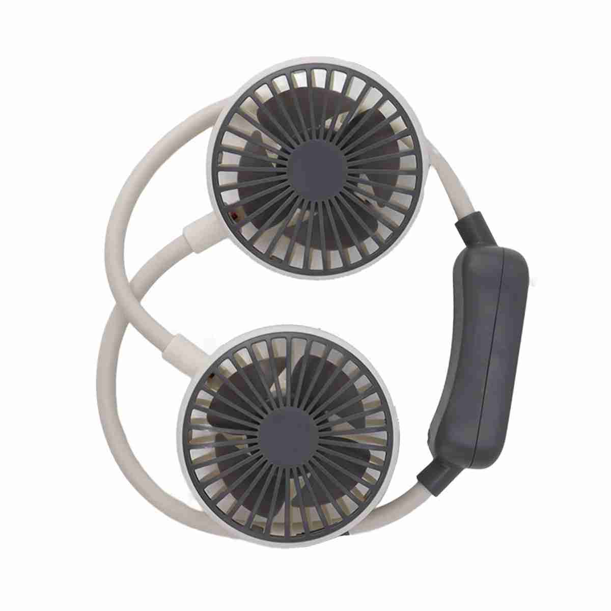 Ventilador Portátil De Cuello Almalux® De Doble Cabeza -  Ventilador Manos Libres Recargable Por USB