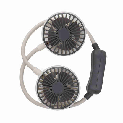 Ventilador Portátil De Cuello Almalux® De Doble Cabeza -  Ventilador Manos Libres Recargable Por USB