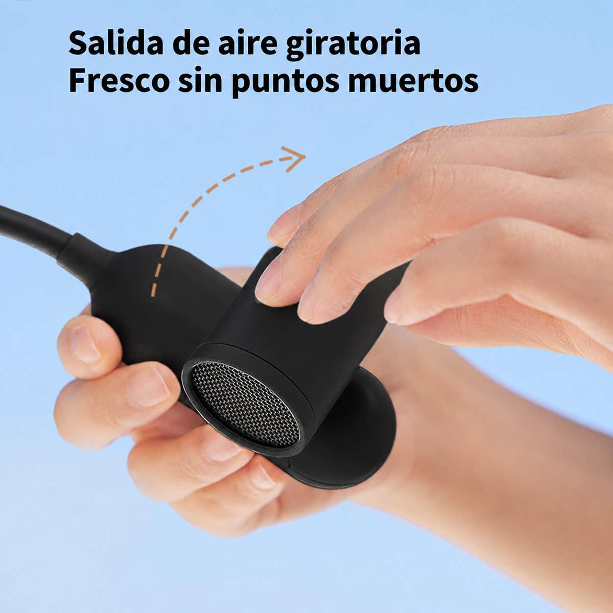 Ventilador de Cuello Almalux® Ultra Potente, Portátil Recargable USB, 3 Velocidades, Silencioso y Ajustable