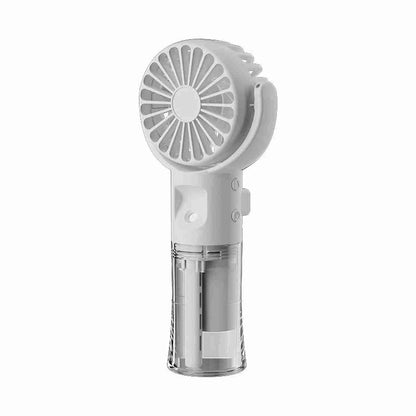 Mini Ventilador de Mano Almalux® F4 con Pulverizador de Agua -  Recargable por USB