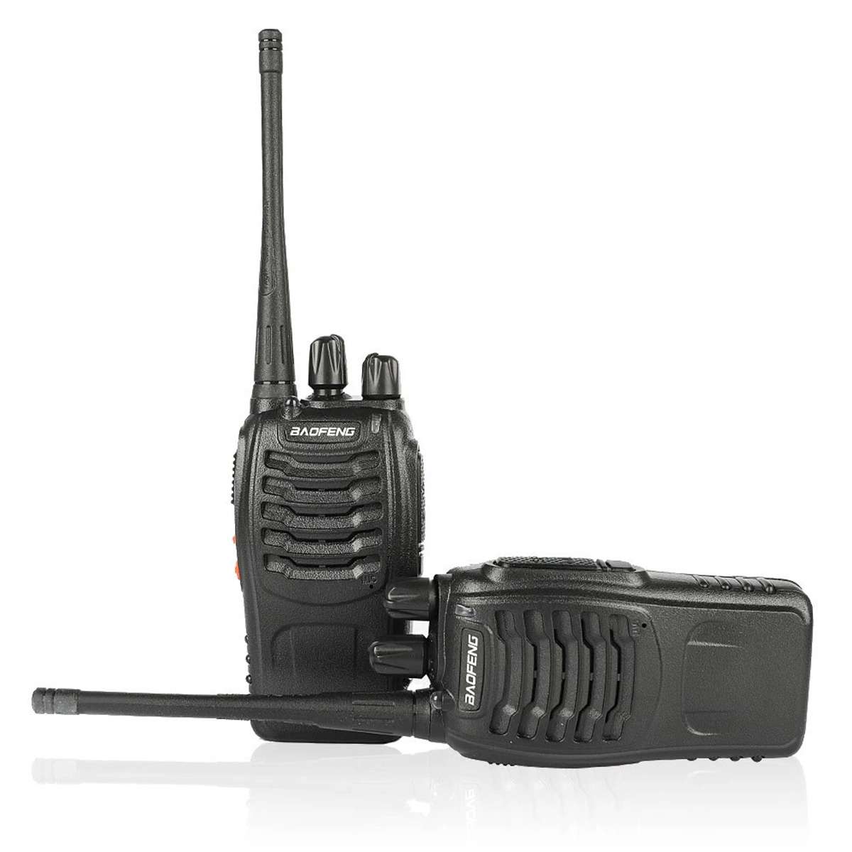 Pack 2 Walkie Talkies Almalux® UHF 400-470 MHz con Batería 1500 mAh, Base de Carga y Accesorios