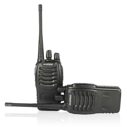 Pack 2 Walkie Talkies Almalux® UHF 400-470 MHz con Batería 1500 mAh, Base de Carga y Accesorios