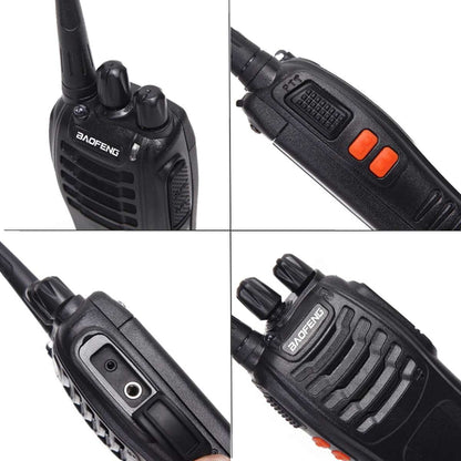 Pack 2 Walkie Talkies Almalux® UHF 400-470 MHz con Batería 1500 mAh, Base de Carga y Accesorios