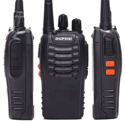 Pack 2 Walkie Talkies Almalux® UHF 400-470 MHz con Batería 1500 mAh, Base de Carga y Accesorios