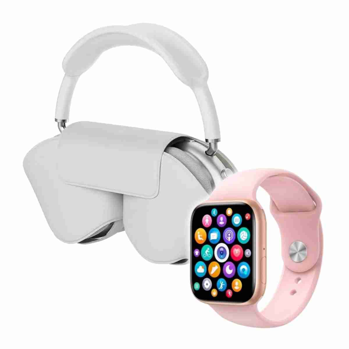 Pack De Luxe Almalux® KWatch 9 Smartwatch y Auriculares Bluetooth De Diadema Almalux® PREMIUM