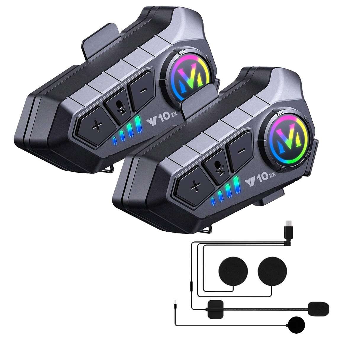Auricular Intercomunicador para Moto Almalux® Y10 – Comunicación Bluetooth 5.3, Resistencia IPX6 y Sonido Hi-Fi