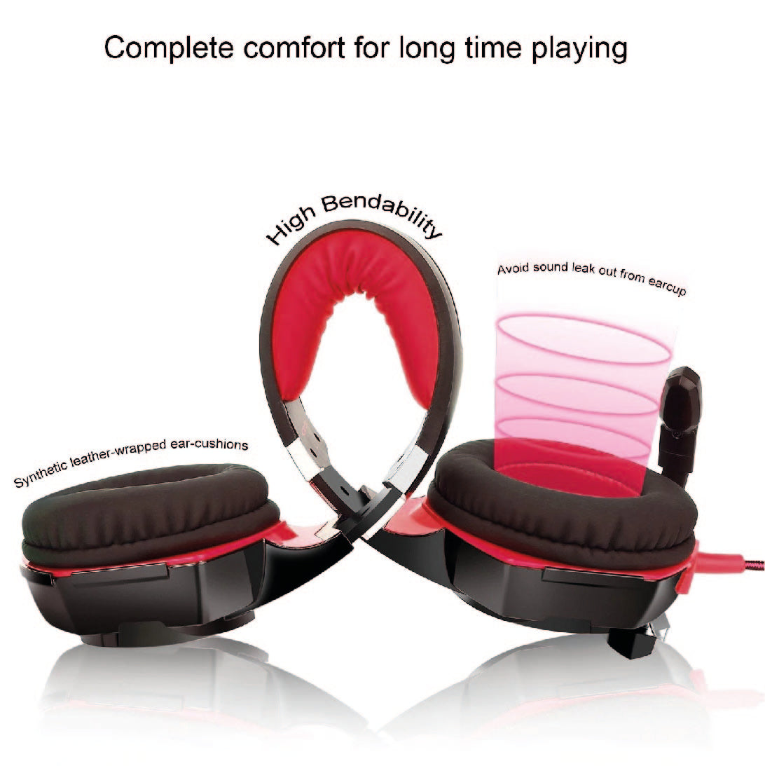 Auriculares Gaming 2000 Premium Stereo con Micrófono Compatible con PS4 PC Xbox One