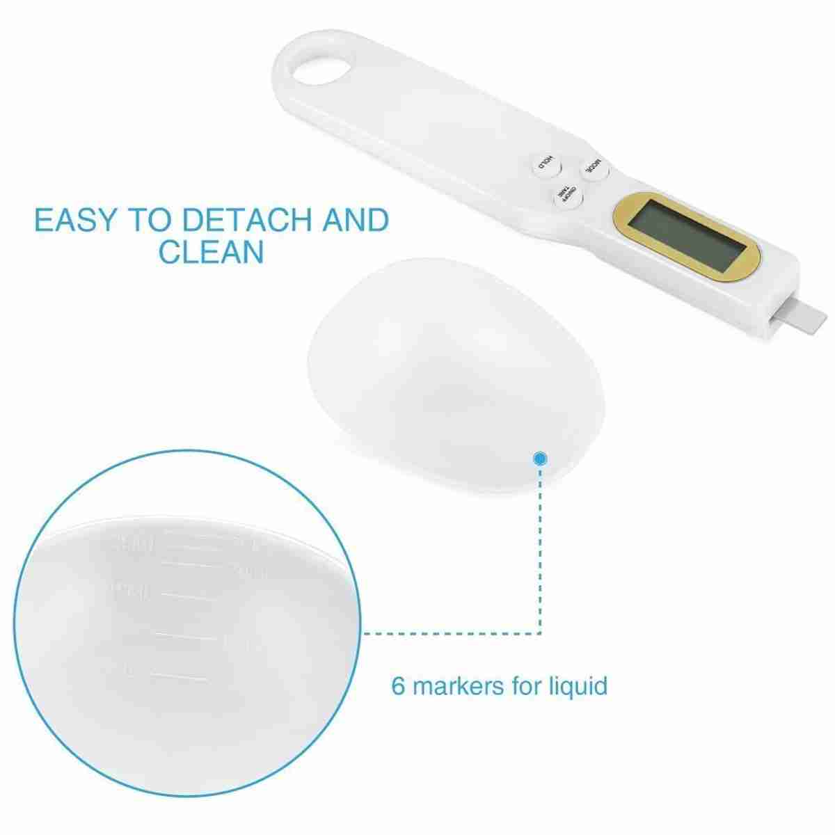 Cuchara Medidora Digital Balanza de Peso para Alimentos de 500g/0 - 1g