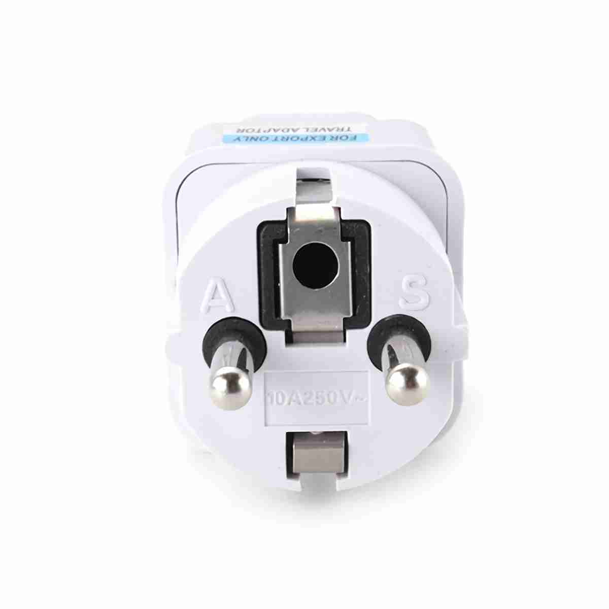 Adaptador de enchufe universal de la UE Internacional a la UE Euro -  Adaptador de viaje