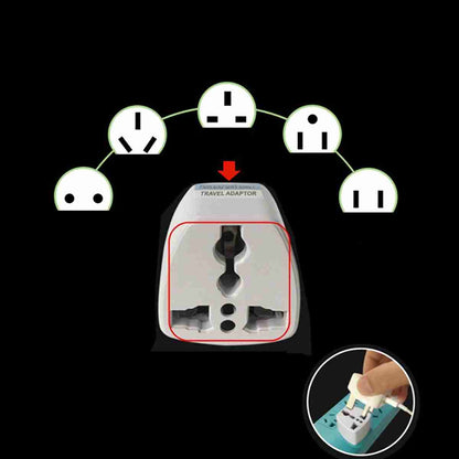 Adaptador de enchufe universal de la UE Internacional a la UE Euro -  Adaptador de viaje