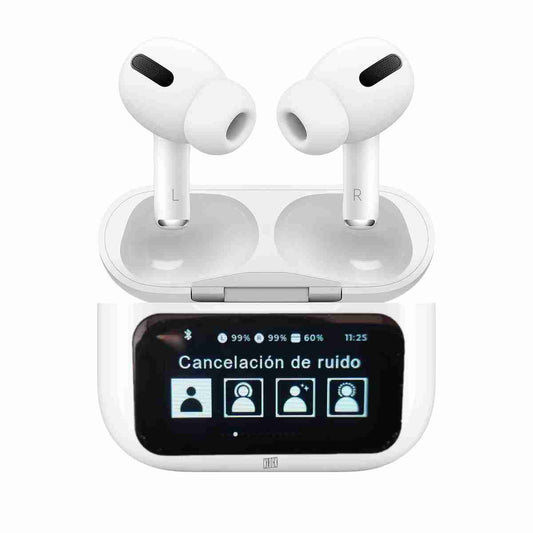 Auriculares Bluetooth i200000 Almalux® Con Cancelación De Ruido Real (ANC) Y Pantalla Táctil Inteligente Para Un Control Total