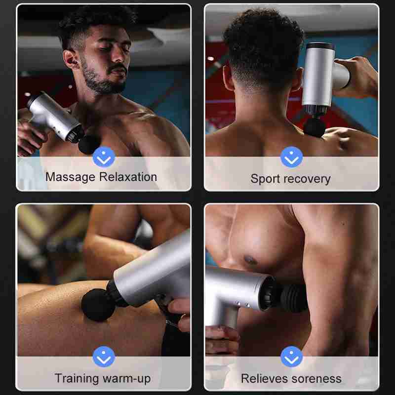 Pistola de Masaje Muscular Descontracturante Vibratoria Relajacion Drenaje Liberar Musculos Almalux®