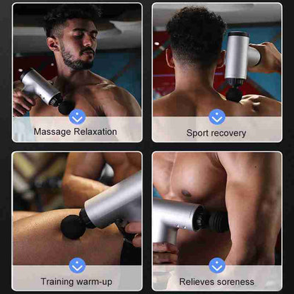 Pistola de Masaje Muscular Descontracturante Vibratoria Relajacion Drenaje Liberar Musculos Almalux®