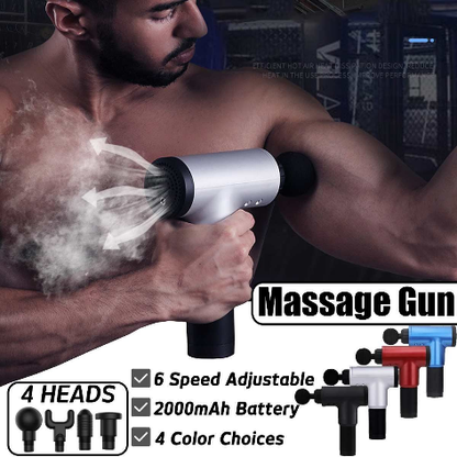Pistola de Masaje Muscular Descontracturante Vibratoria Relajacion Drenaje Liberar Musculos Almalux®