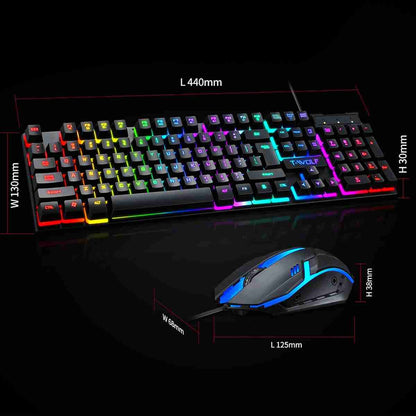 Teclado Gaming con Cable USB Gamer Retroiluminado Almalux®
