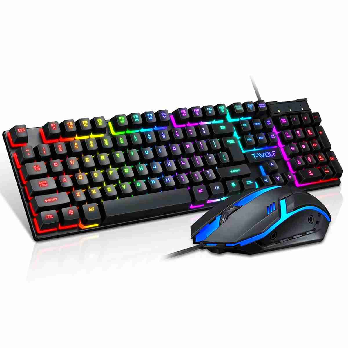 Teclado Gaming con Cable USB Gamer Retroiluminado Almalux®