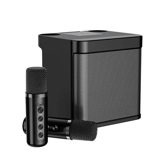 Altavoz Subwoofer Karaoke Almalux con doble micrófono, Bluetooth, 100W, Cambiador de Voz